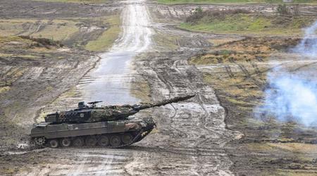 Leopard 2A6 i Ukraine vinder over to russiske T-80BV kampvogne