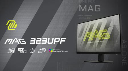 MSI MAG 323UPF - 4K-skærm med opdateringshastighed på op til 160 Hz, HDMI 2.1 og DisplayPort 1.4 til en pris på $800
