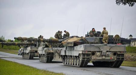 Ukraines væbnede styrker viser sjælden video af en tysk Leopard 2A6-kampvogn, der opererer på frontlinjen