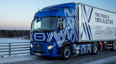 Roadshowet blev gennemført i temperaturer helt ned til -19°C: Renault Trucks Diamond Echo el-lastbilen kørte 23.000 kilometer på tværs af Europa.