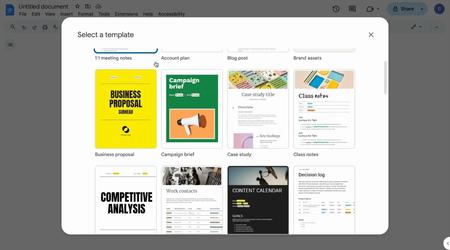 Google Docs tilføjer 40 nye skabeloner