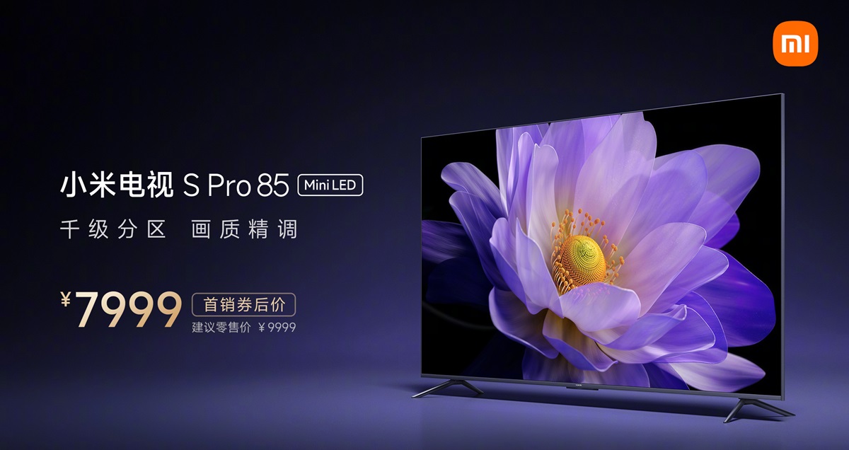 Xiaomi TV S Pro 85 - stort Mini LED TV med 4K ULTRA HD, 144Hz og HDMI 2.1 support til en pris på $1100