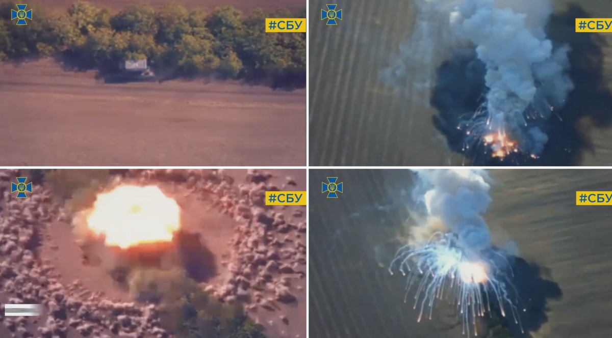 HIMARS ødelagde et russisk TOS-1A tungt flammekastersystem med termobariske missiler, der kan brænde områder på 40.000 kvadratmeter.
