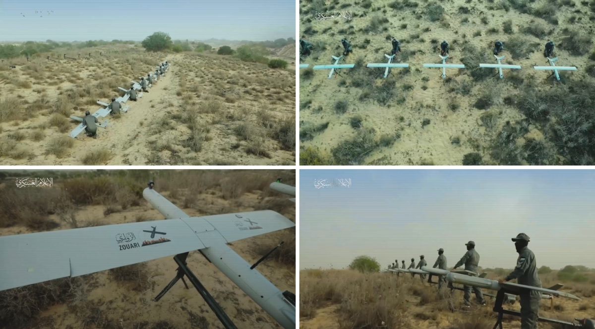Hamas-terrorister viste iranske kamikaze-droner, der blev brugt til at angribe Israel
