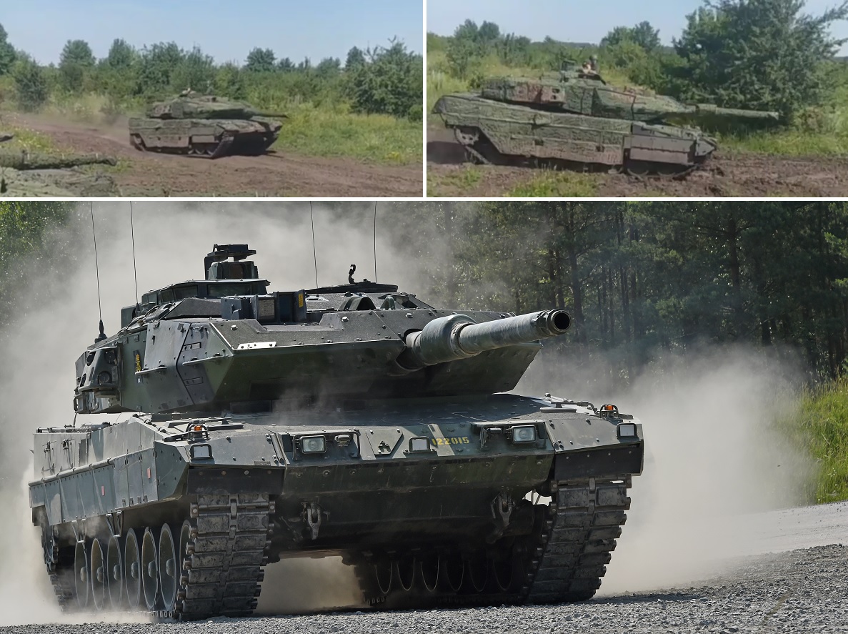 Ukraines væbnede styrker viser første video af svenske Stridsvagn 122-kampvogne