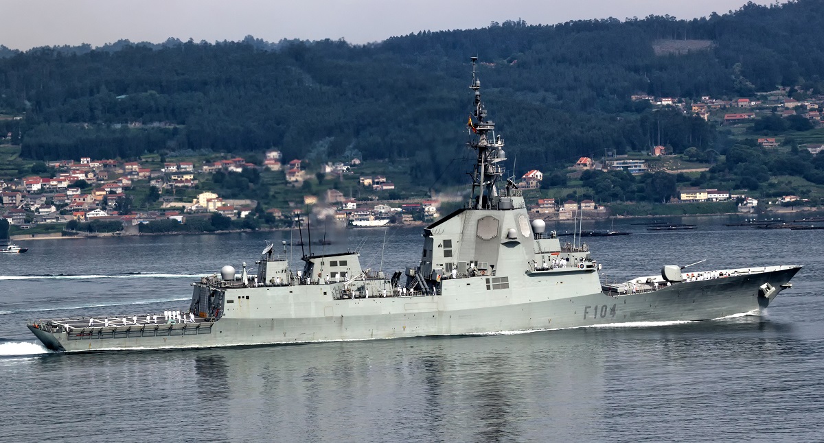 Spanien vil sende fregatten Méndez Núñez med Harpoon, RIM-162 ESSM og SM-2MR Block IIIA-missiler til Middelhavet for at overvåge den russiske flåde.