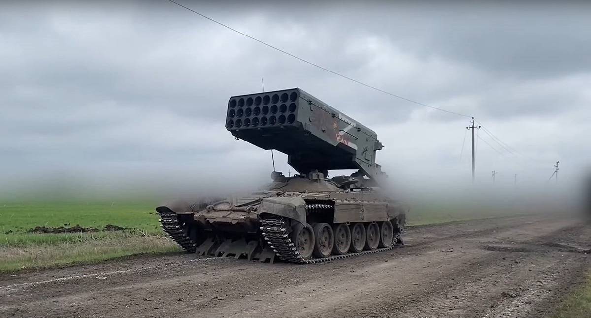 Russerne affyrede termobariske missiler fra det tunge flammekastersystem TOS-1A mod deres eget infanteri.