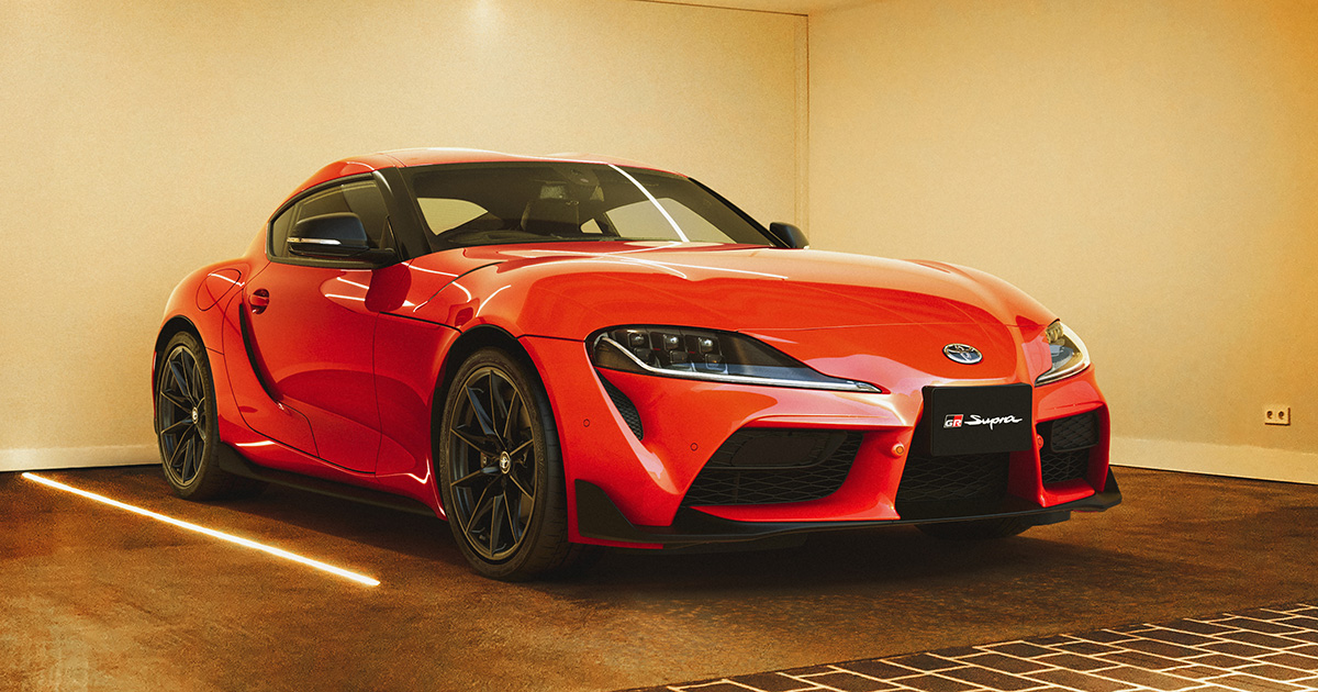 En slående accent på vejen: Toyota GR Supra i farven 'Plasma Orange 100 Edition'