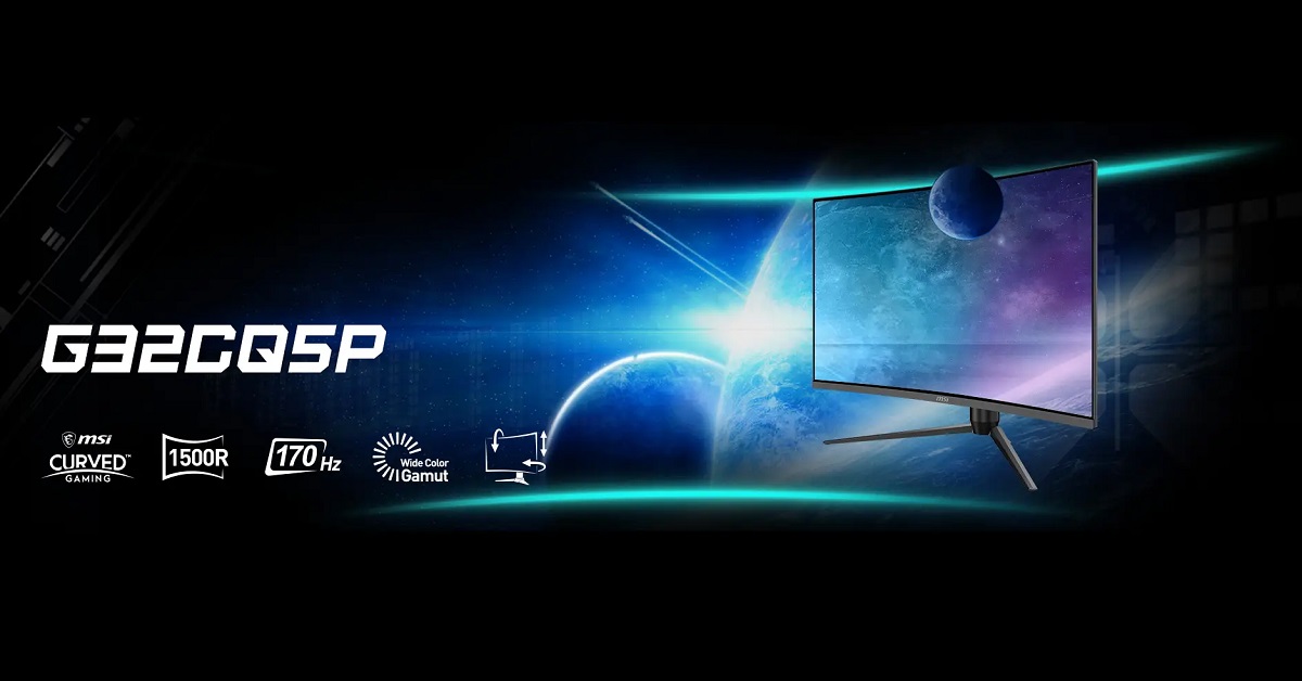 MSI afslørede den buede VA-gamingskærm G32CQ5P med 170Hz billedfrekvens