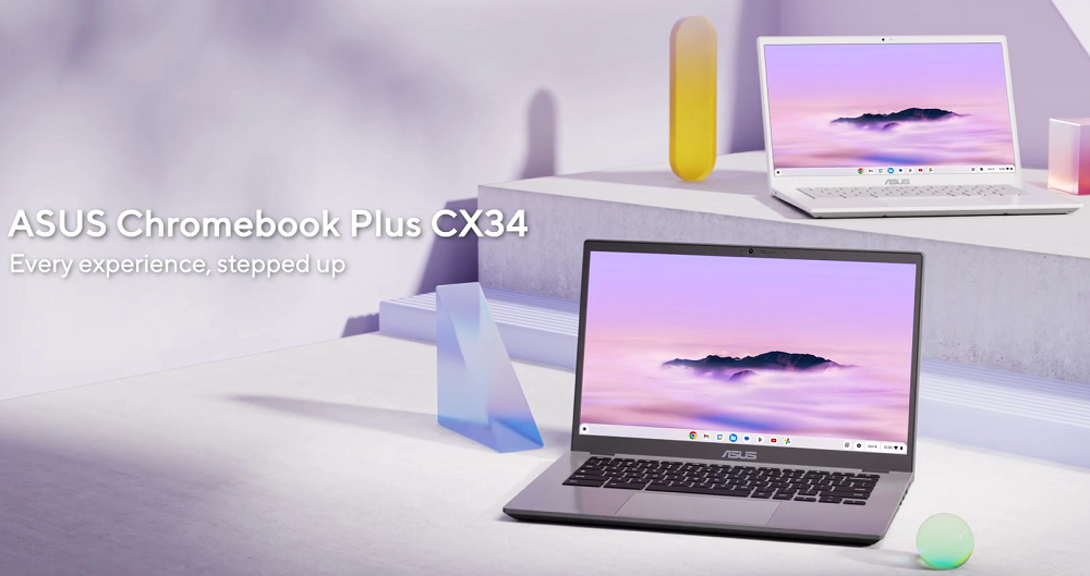 ASUS Chromebook Plus CX34 - Intel Core i7, Full HD-skærm og MIL-STD-810H-beskyttelse, pris fra $400