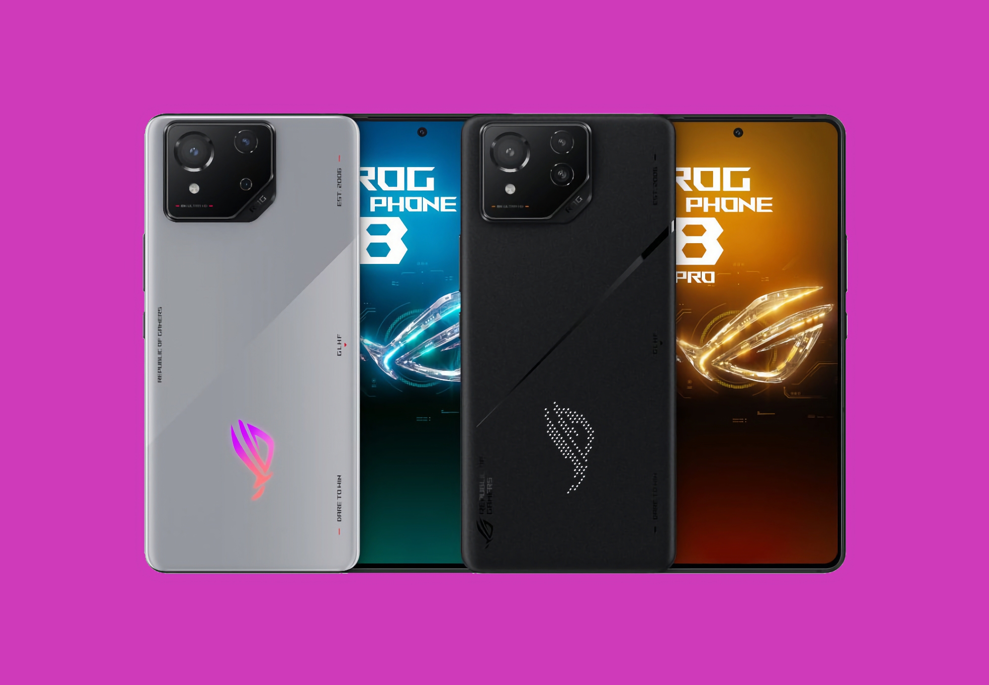 ASUS har afsløret ROG Phone 8-serien af gaming-smartphones med et opdateret design, 165 Hz-skærm, Snapdragon 8 Gen 3-chip og IP68-beskyttelse.