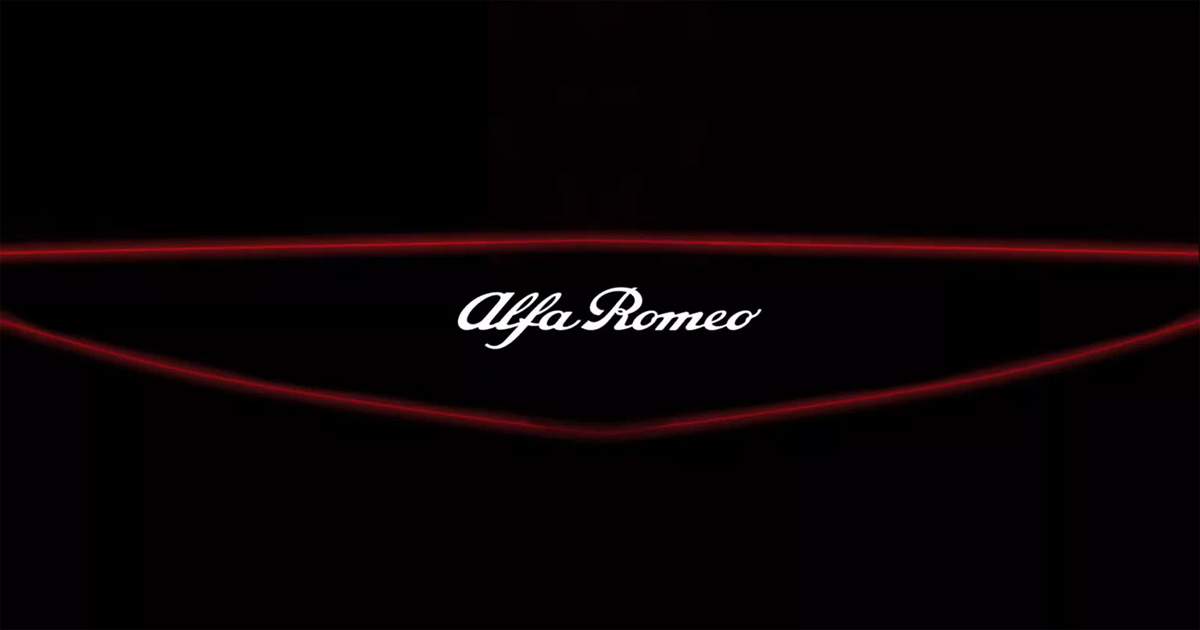 Alfa Romeo introducerer et nyt produkt: en lysende signatur i designet