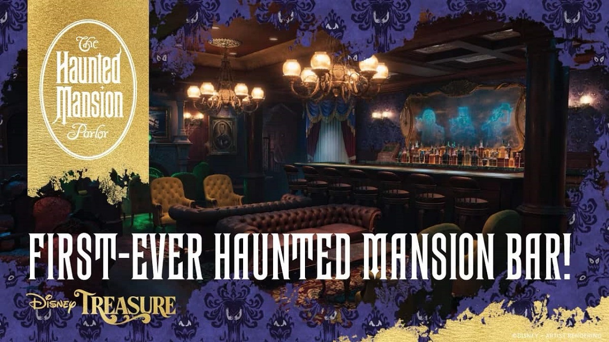 Disney annoncerer åbningen af en bar baseret på kultfilmen Haunted Mansion på krydstogtskibet Disney Treasure, som sejler i 2024.