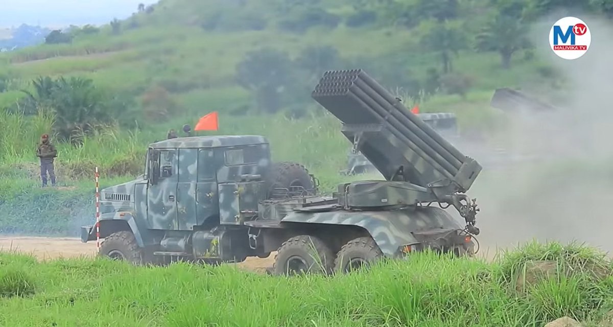 Den Demokratiske Republik Congo brugte ukrainske Bastion-1 raketstyr.