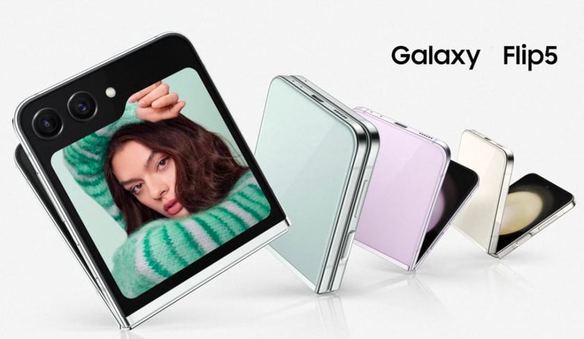 Samsung Galaxy Flip 5 - Snapdragon 8 Gen 2, forbedrede skærme og et redesignet hængsel til en pris fra $1000