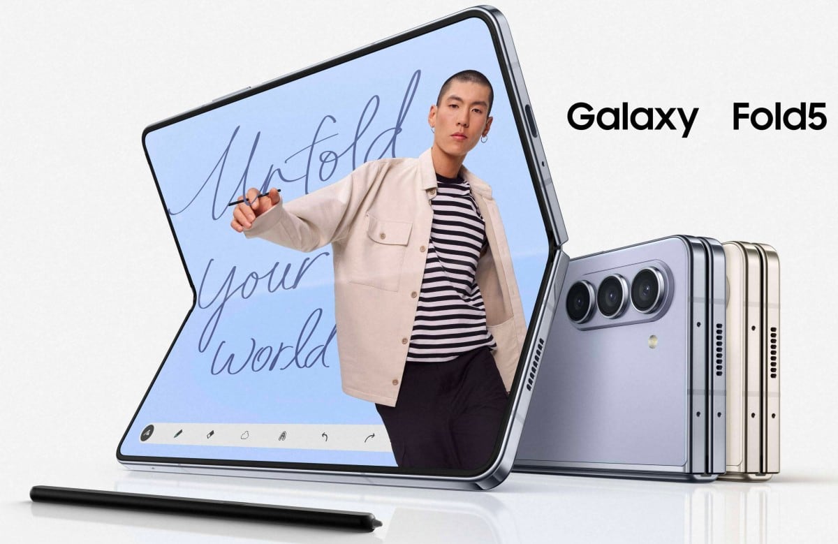 Samsung Galaxy Fold 5 - Snapdragon 8 Gen 2, et nyt og forbedret hængsel og et selfie-kamera under skærmen til en pris fra 1.800 kr.