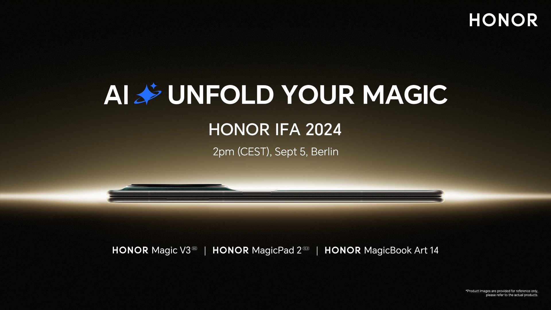 Honor tager til IFA 2024: venter på udgivelsen af Magic V3, MagicPad 2 og MagicBook Art 14