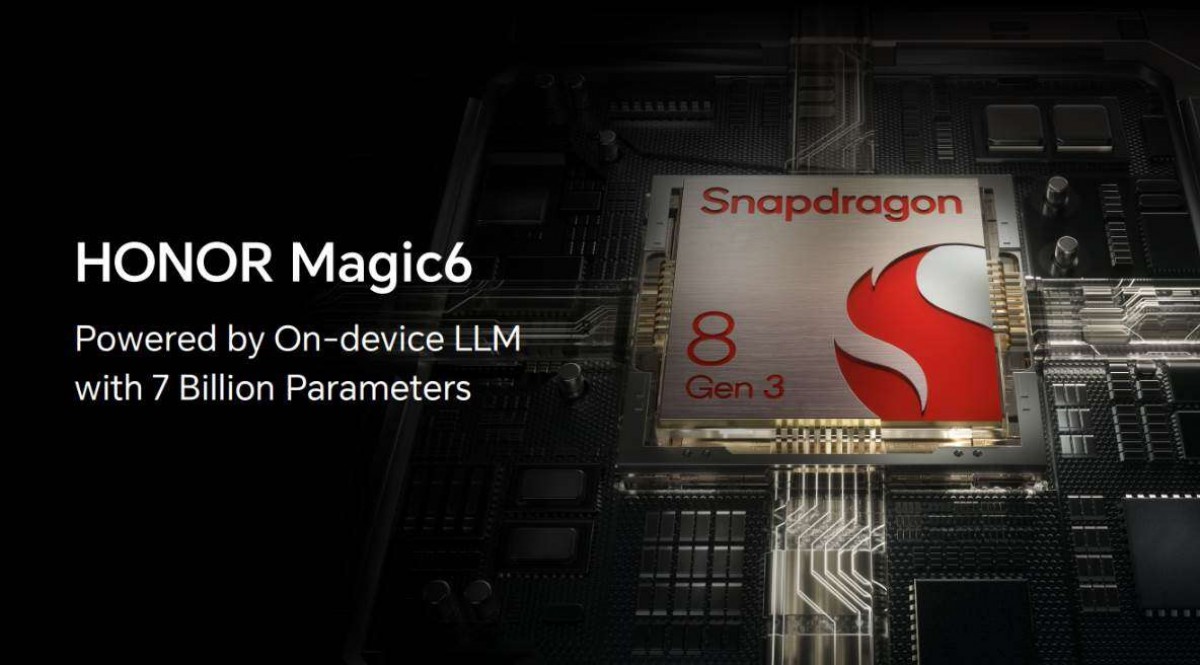 Honor Magic 6 får også en topmoderne Snapdragon 8 Gen 3-processor