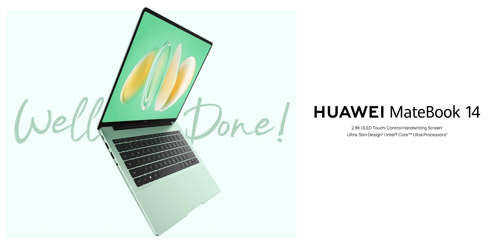 Huawei MateBook 14 (2024): slank krop, 120Hz OLED-skærm og Intel Core Ultra-processorer til en pris fra €1.099