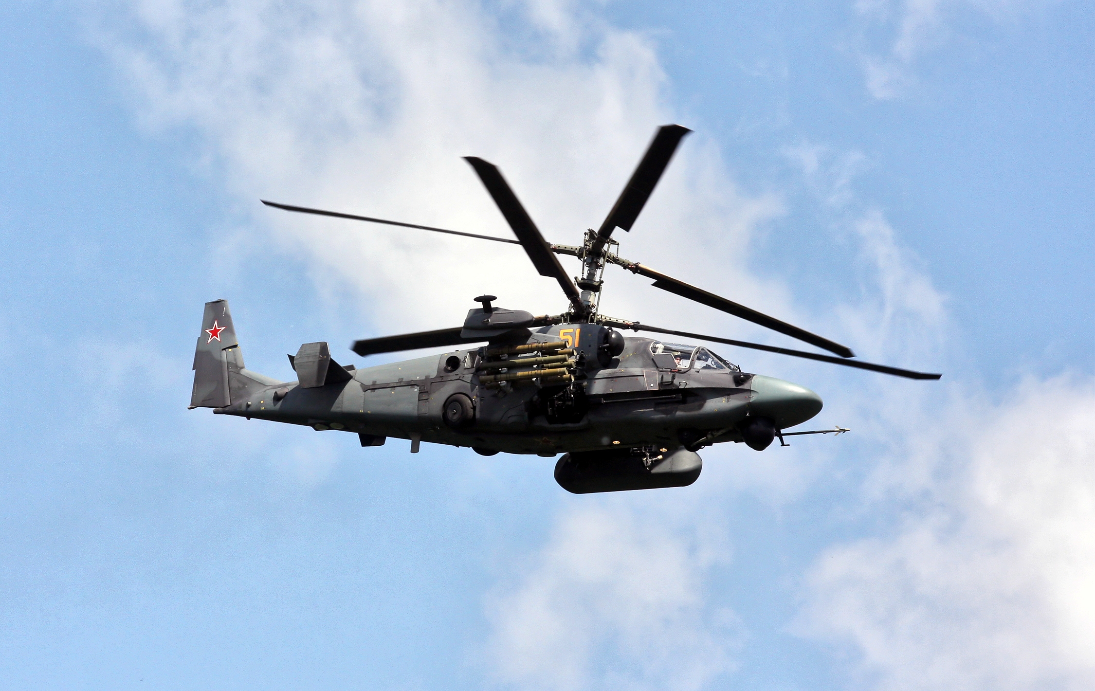 Ukrainske marinesoldater skød en russisk Ka-52 Alligator angrebshelikopter ned til en værdi af $16 000 000