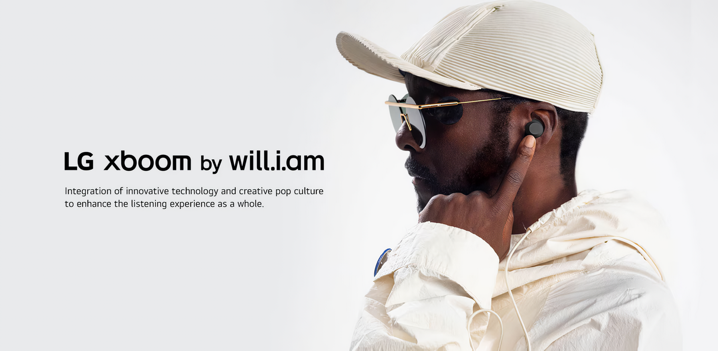 LG og will.i.am præsenterer et nyt produkt: xBOOM Buds-hovedtelefoner!