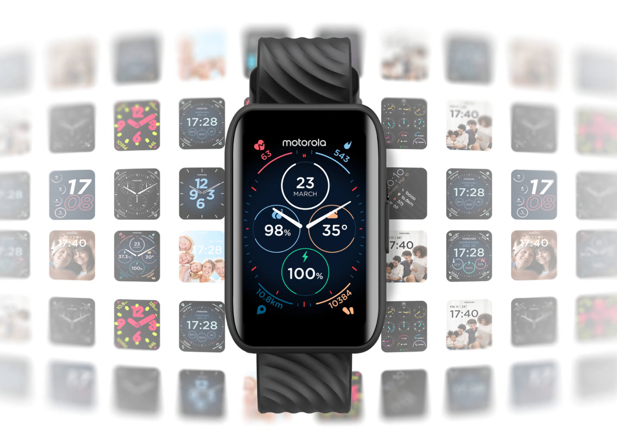 Moto Watch 40: LCD-skærm, IP67-beskyttelse, SpO2-sensor, Moto Watch OS og op til 10 dages batterilevetid for $65
