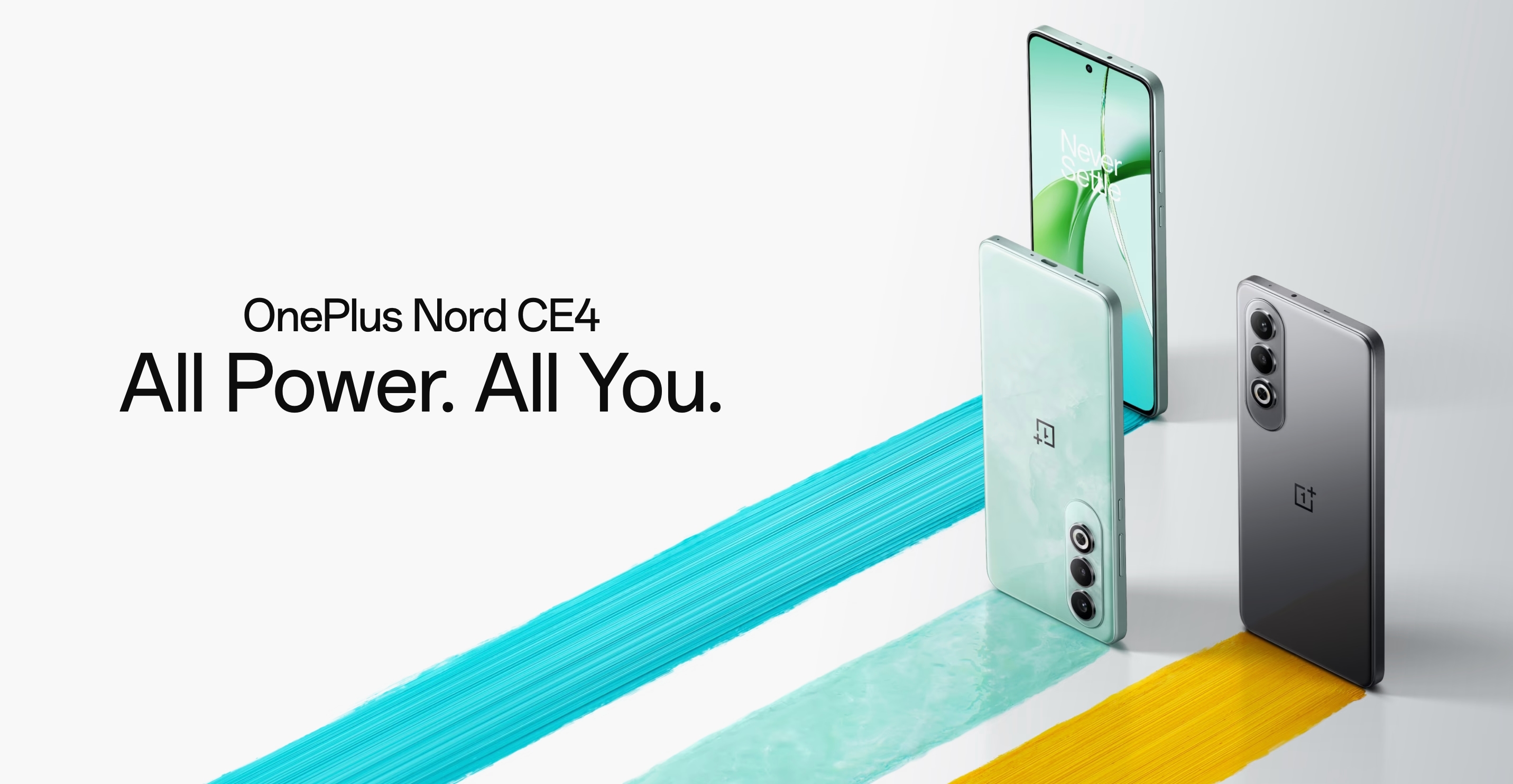 OnePlus Nord CE 4: 120Hz AMOLED-skærm, Snapdragon 7 Gen 3 chip, 5.500mAh batteri med 100W opladning, Android 14 og et tredobbelt 50 MP kamera