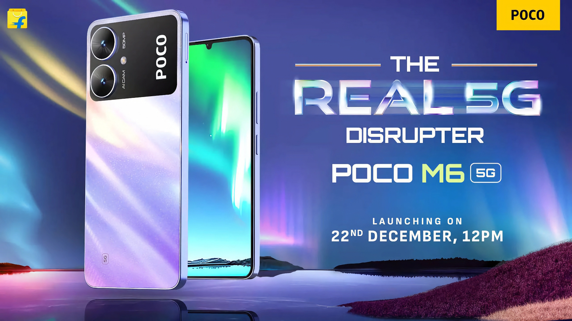 Det er officielt: POCO M6 5G vil blive drevet af MediaTek Dimensity 6100+-processoren.