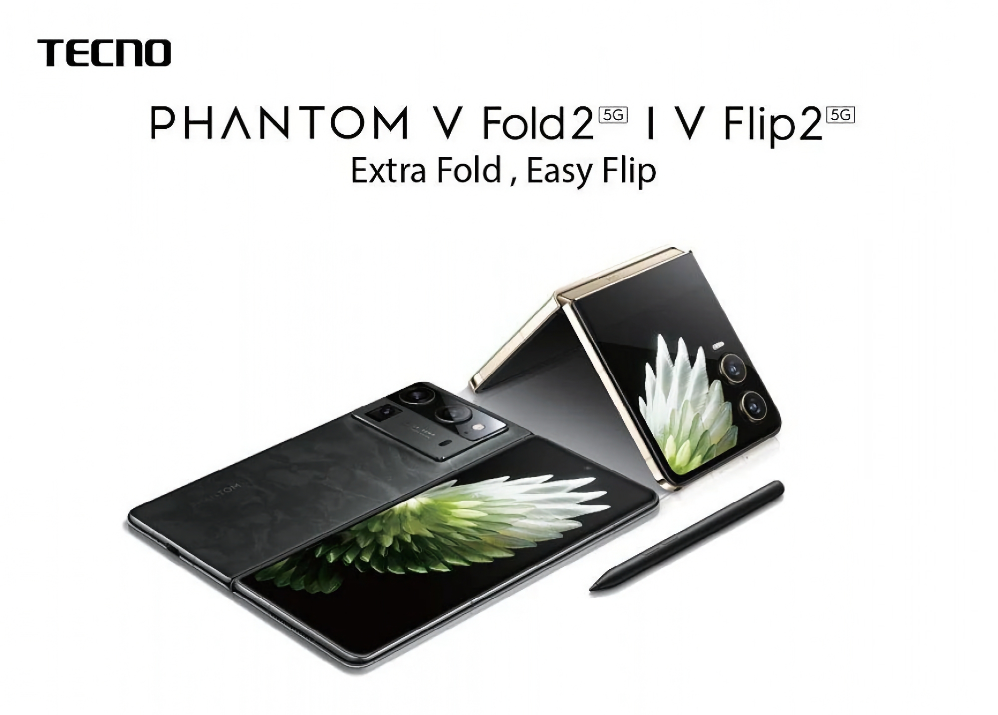 Uden at vente på annonceringen: Tecno har åbnet for forudbestillinger af de foldbare smartphones Phantom V Fold 2 og Phantom V Flip 2