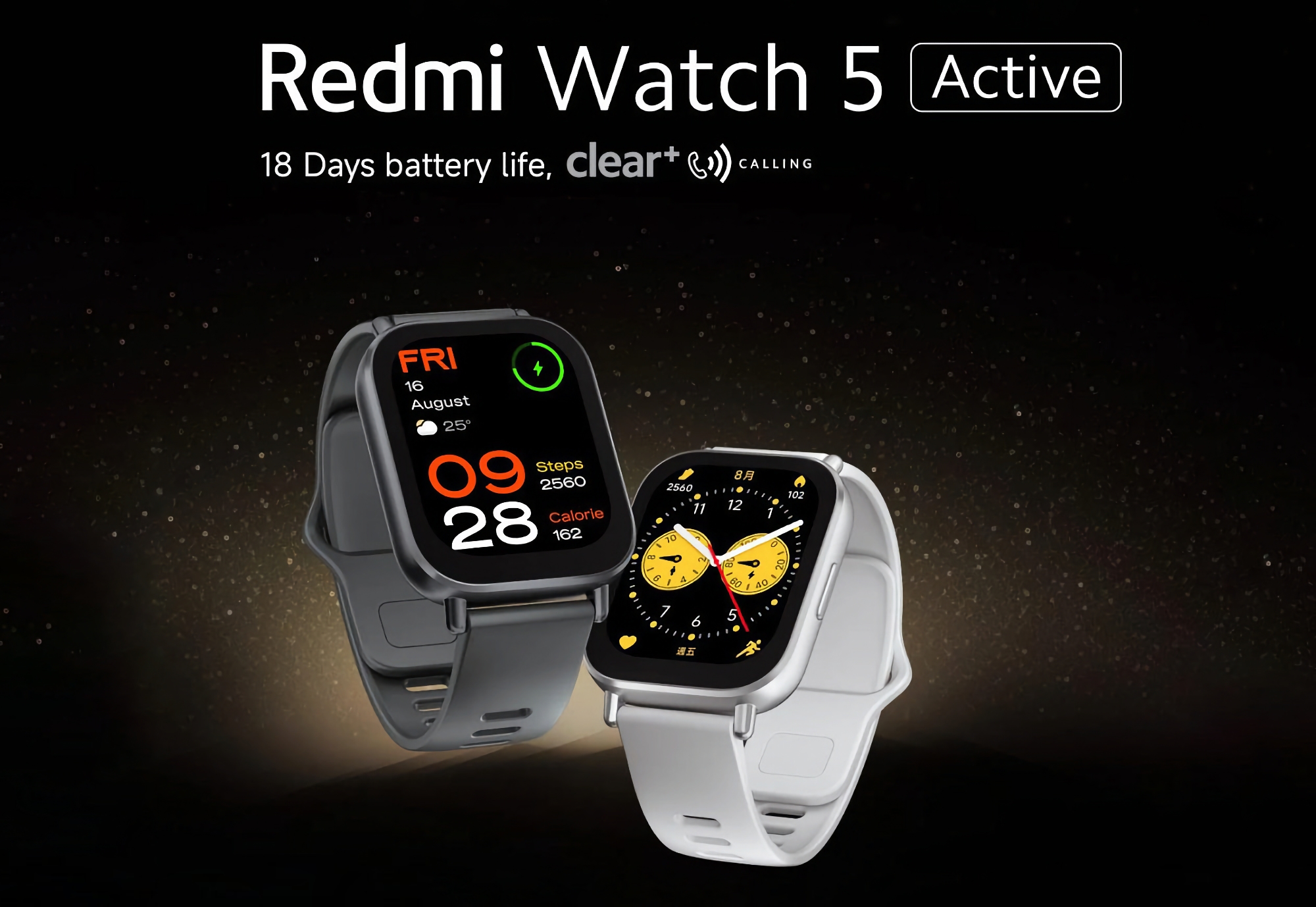 Redmi Watch 5 Active: 2-tommers skærm, op til 18 dages batterilevetid og HyperOS ombord for $33