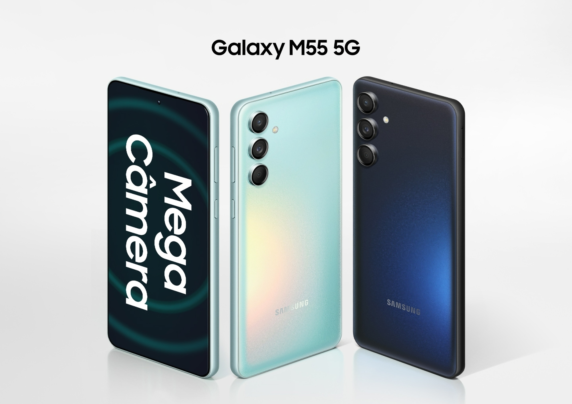 Samsung Galaxy M55 5G: 120Hz AMOLED-skærm, Snapdragon 7 Gen 1-chip, 50 MP tredobbelt kamera, IP67-beskyttelse og 5000 mAh batteri
