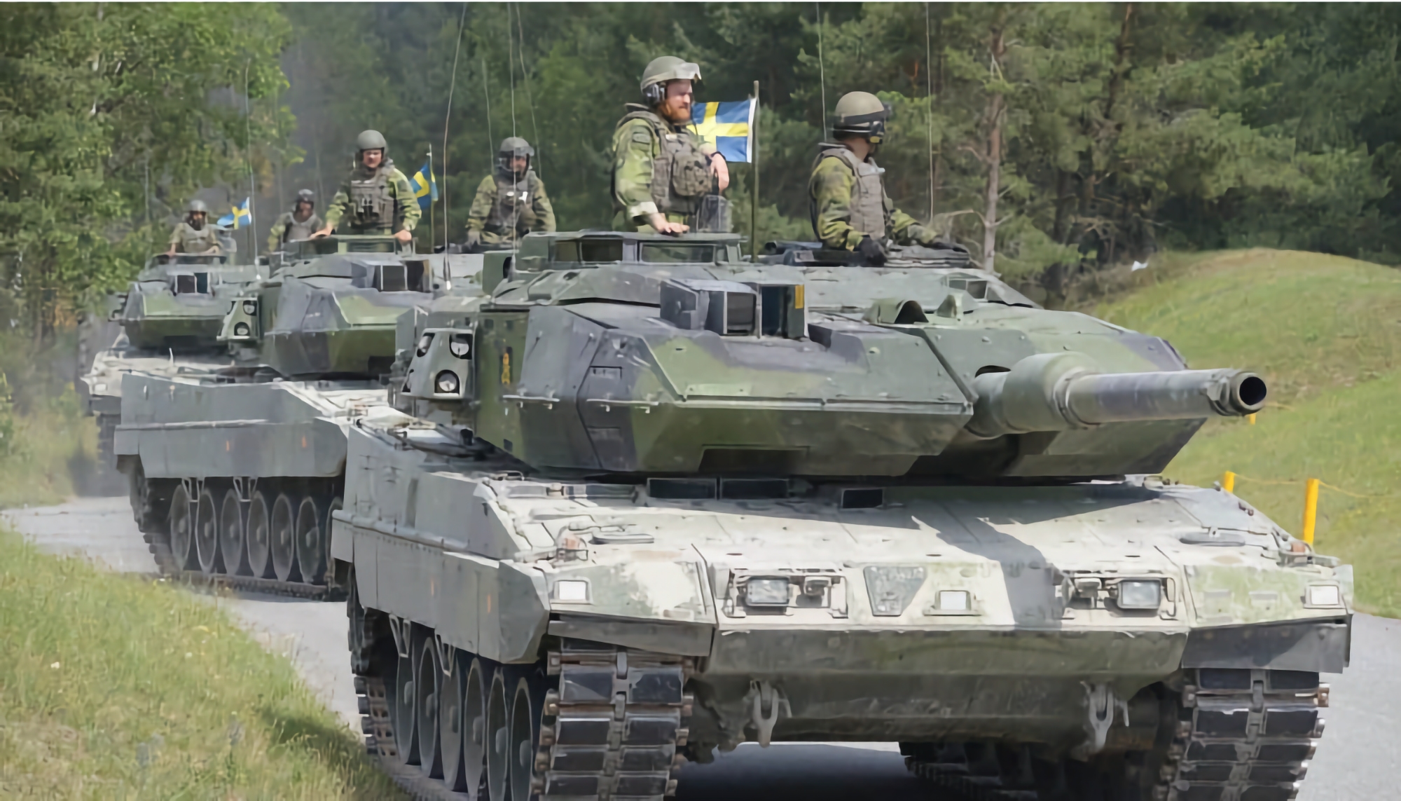 Sverige har overført 10 Stridsvagn 122-kampvogne til Ukraine, en moderniseret version af den tyske Leopard 2A5-kampvogn.