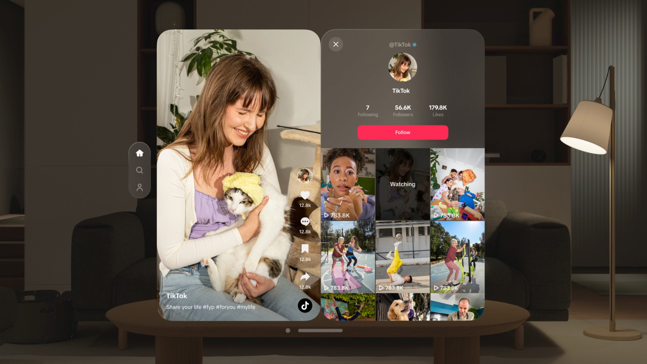 ByteDance har udgivet TikTok-appen til Apple Vision Pro