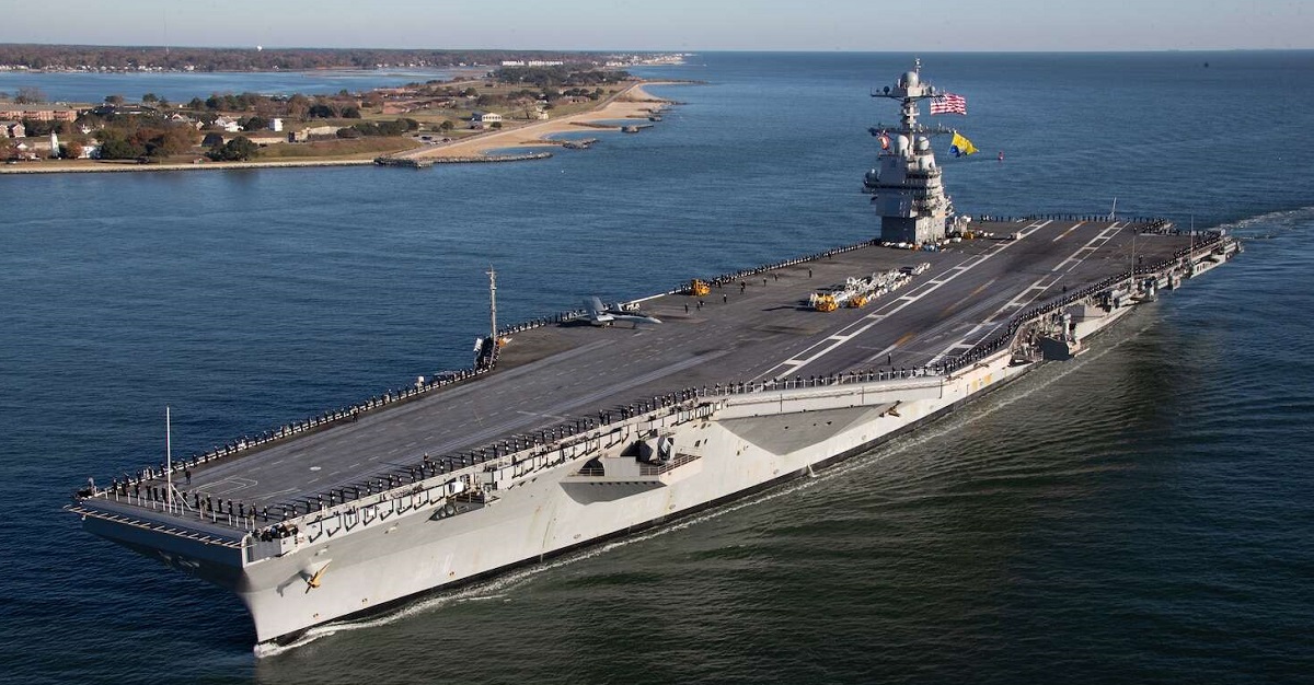 Verdens største hangarskib USS Gerald R. Ford til en værdi af over 13 milliarder dollars ankommer til Kroatien