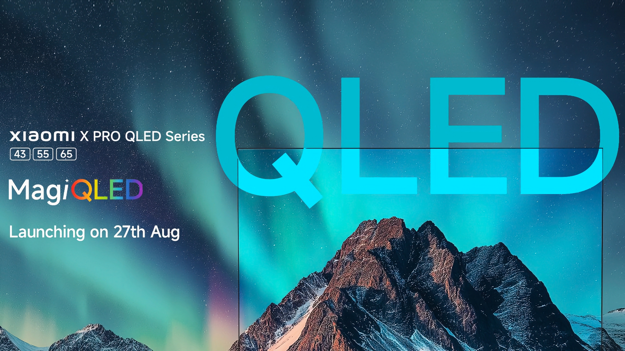 Xiaomi X Pro QLED TV-serien med skærme på op til 55 tommer får debut den 27. august