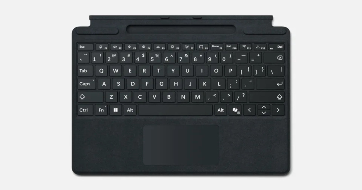 Microsoft lancerer nyt Surface Pro-tastatur for at forbedre læsbarheden
