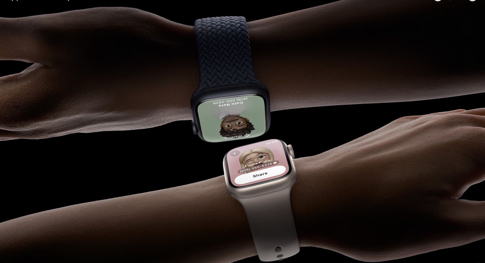 Apple Watch med watchOS 10.1 Beta 1-opdatering har nu NameDrop-funktionalitet