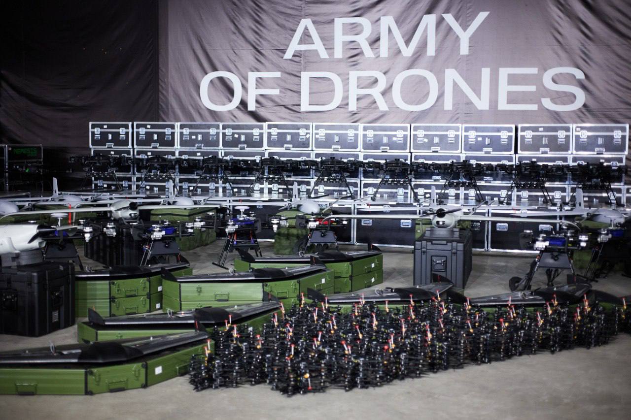 "Army of Drones" overrakte 2.000 ukrainsk-fremstillede droner til AFU