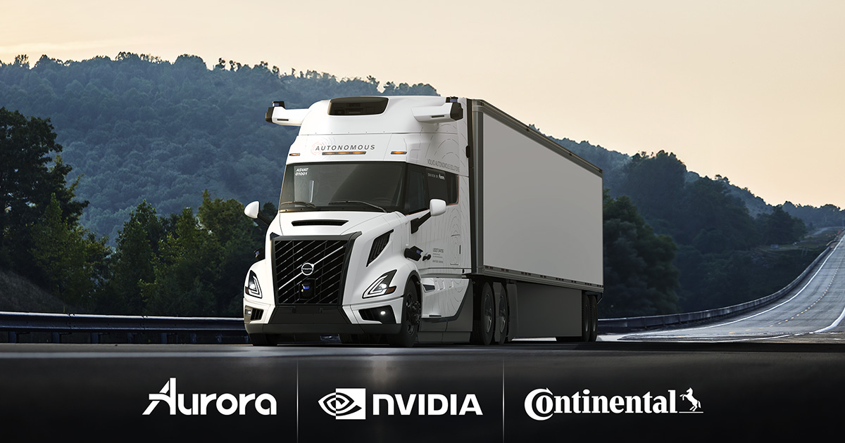 Aurora, Continental og NVIDIA danner en strategisk alliance: fremtiden for selvkørende transportteknologi