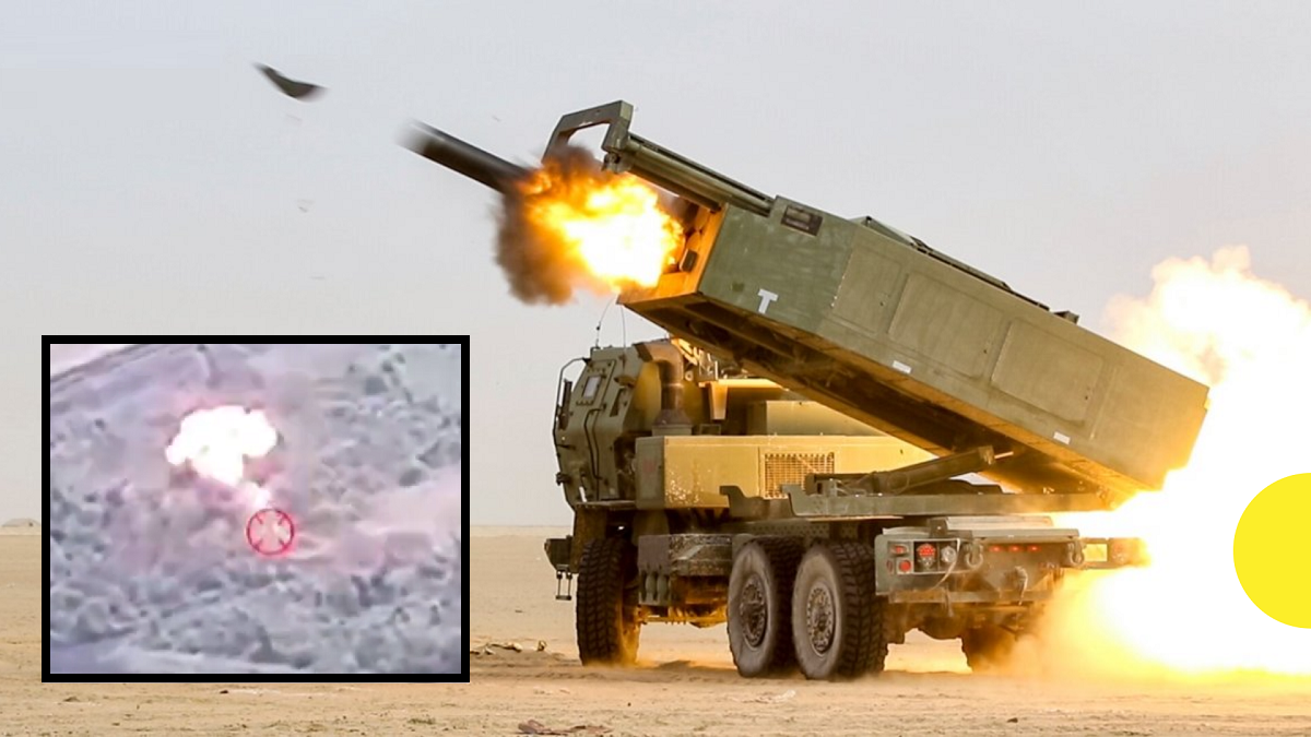 Ukraines væbnede styrker ødelægger det russiske Strela-10 jord-til-luft-missilsystem med GMLRS-projektiler