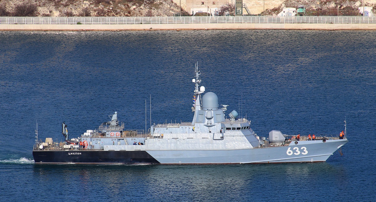Ruslands nyeste skib Cyclone med Onyx-antiskibsmissiler og Kalibr-krydsermissiler gik for første gang i kamptjeneste i Sortehavet.
