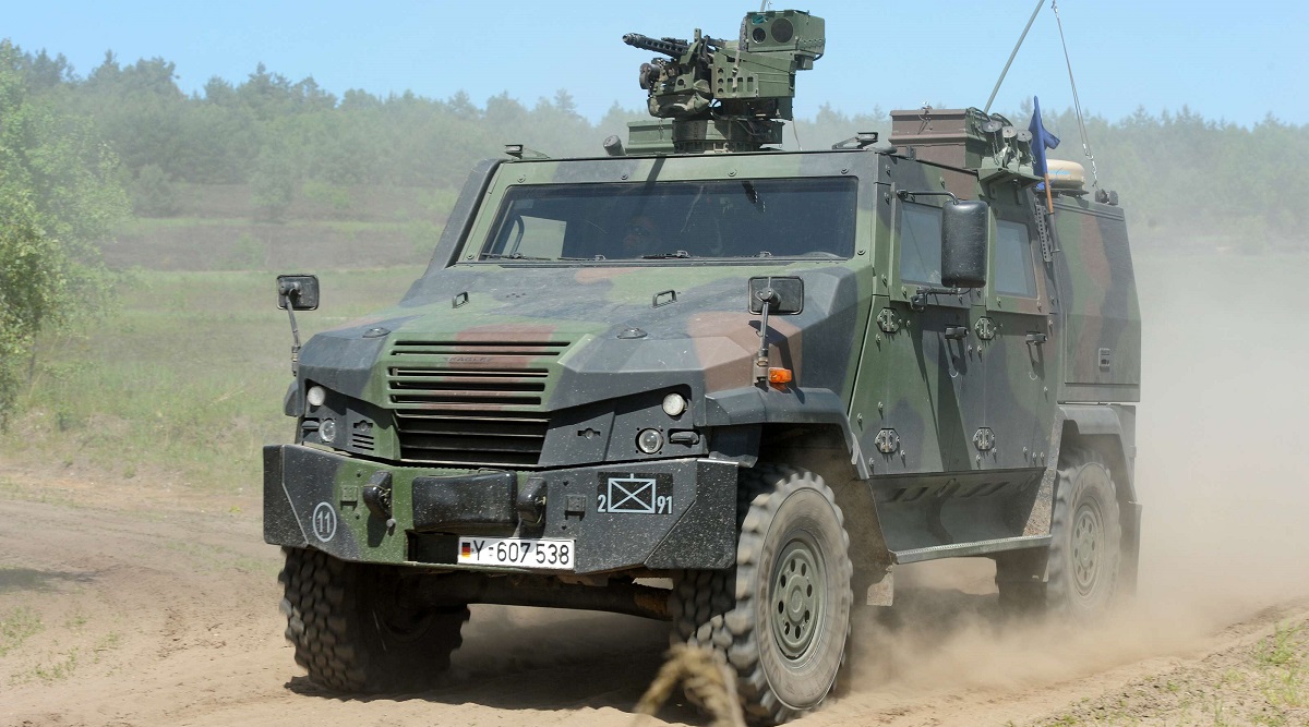 En unavngiven tysk virksomhed har leveret pansrede Swiss Eagle-køretøjer til Ukraine for at omgå et forbud mod reeksport.