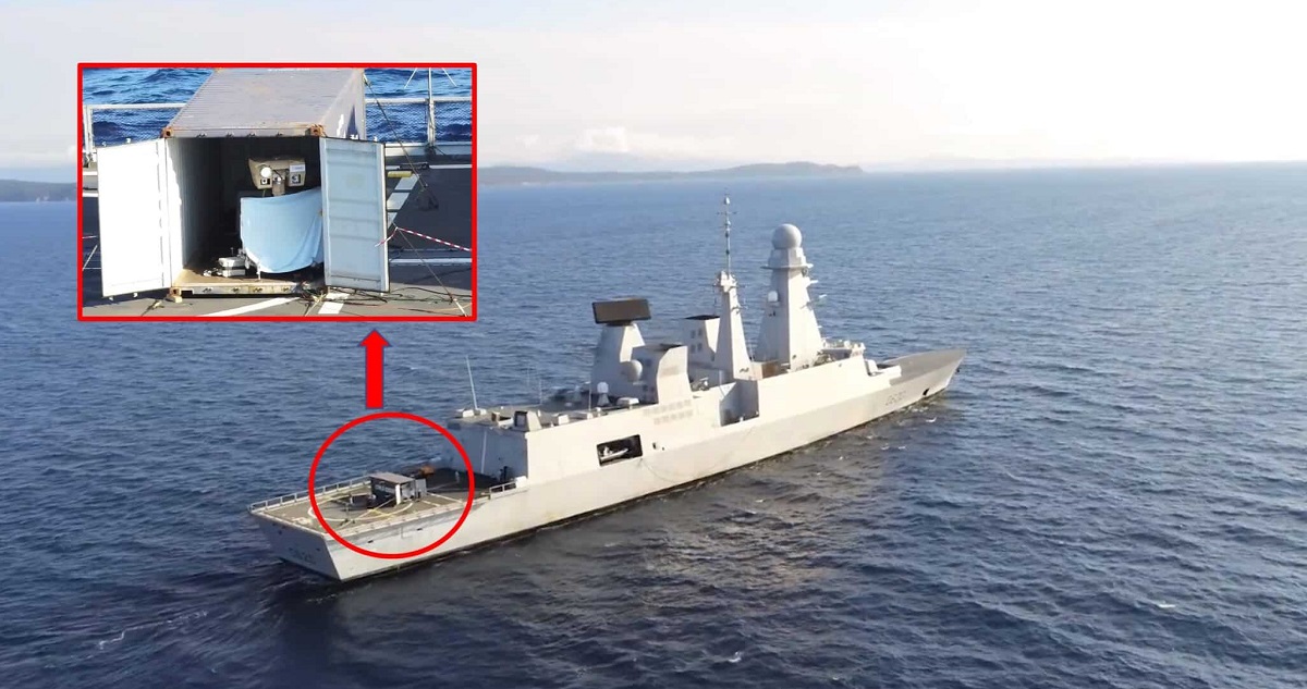 Den franske flåde har testet 2 kW HELMA-P præcisionslaservåbensystemet, der kan ødelægge droner på op til 1 km afstand.