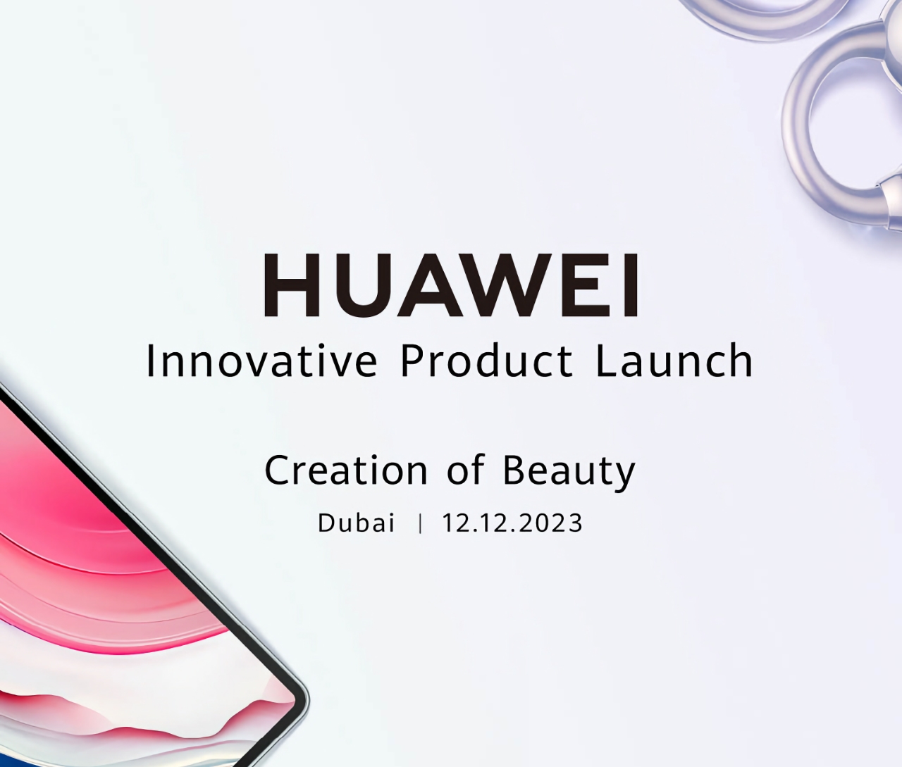 Huawei holder en global lancering af nye enheder den 12. december
