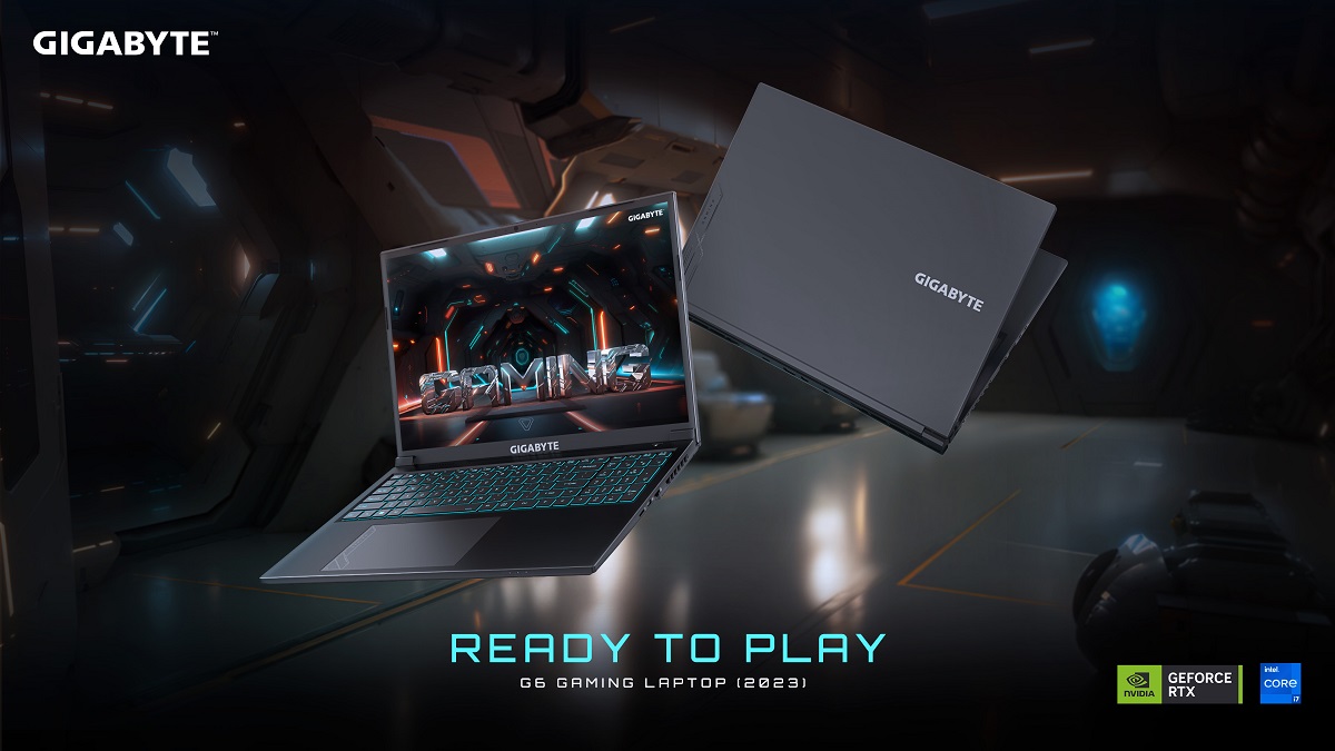 Gigabyte G6 er en gaming-laptop med 13. generations Intel Core, GeForce RTX 40-grafikkort og 165Hz-skærm