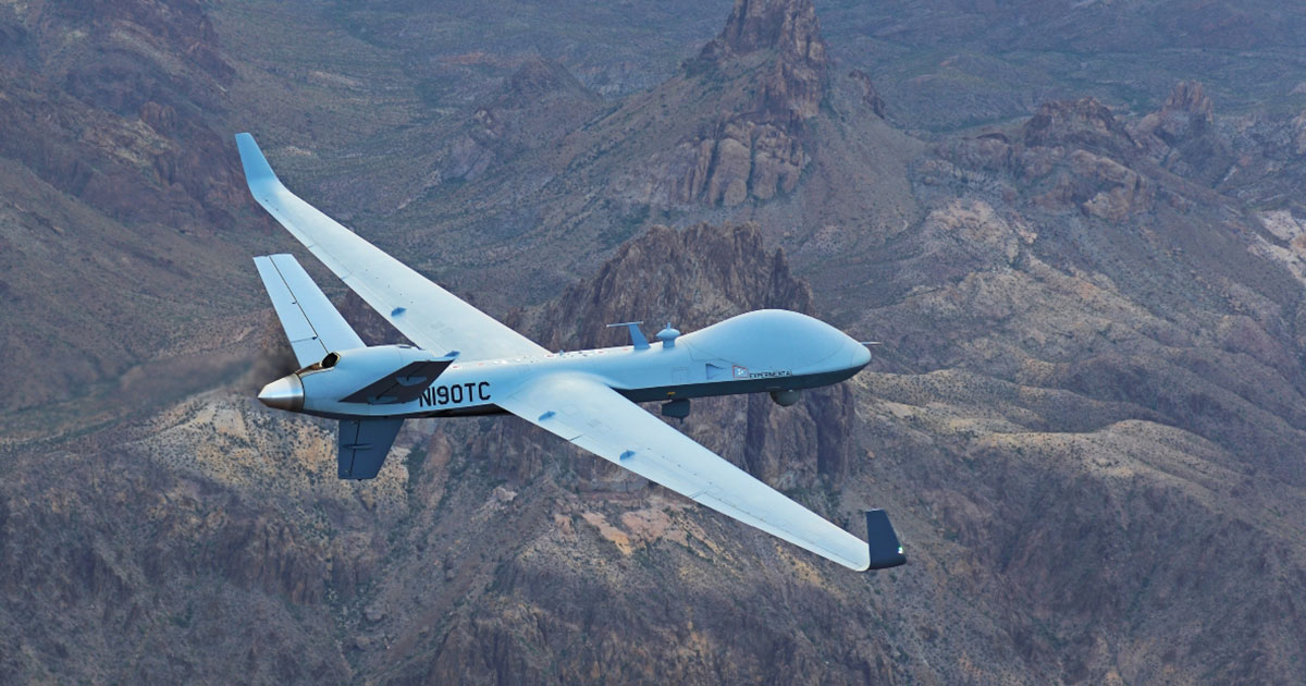 Amerikanske MQ-9B SkyGuardian- og SeaGuardian-droner får emiratisk fremstillede våben