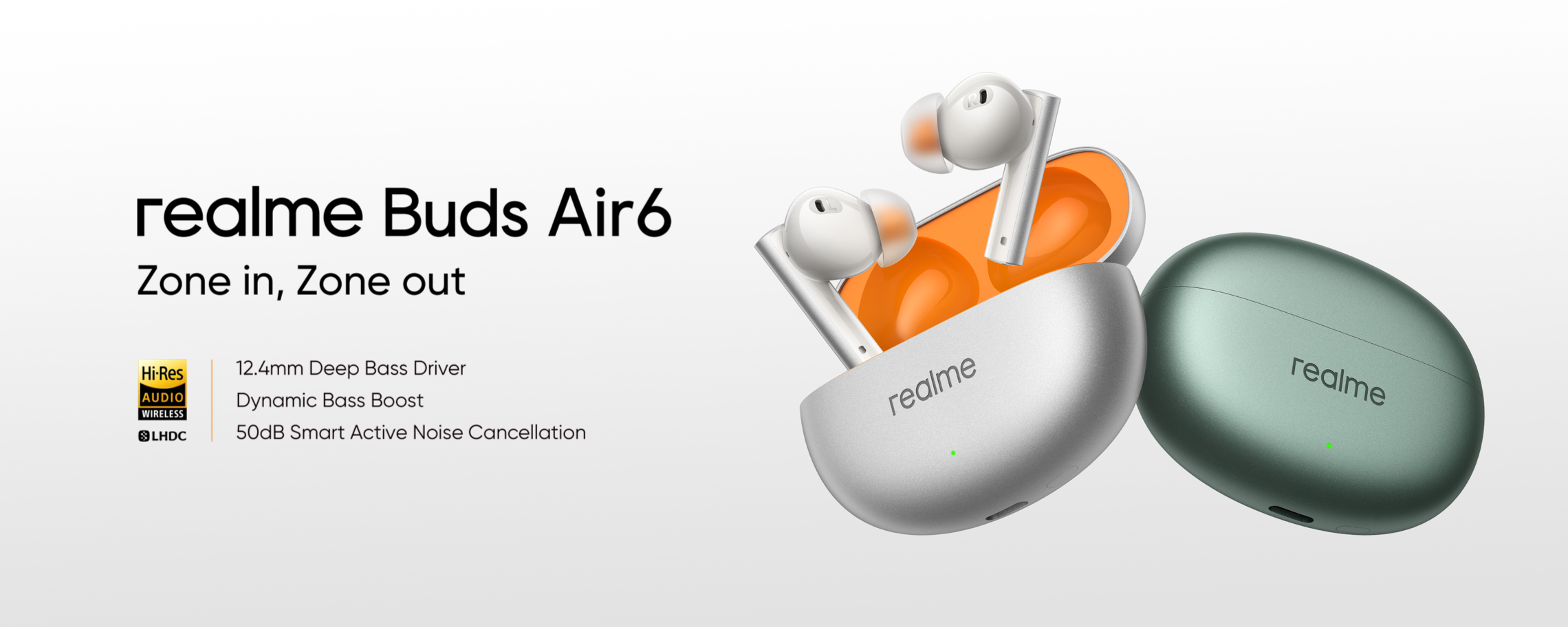 Realme Buds Air 6 med ANC, LHDC-understøttelse, op til 40 timers batterilevetid og en pris på $39 er debuteret uden for Kina