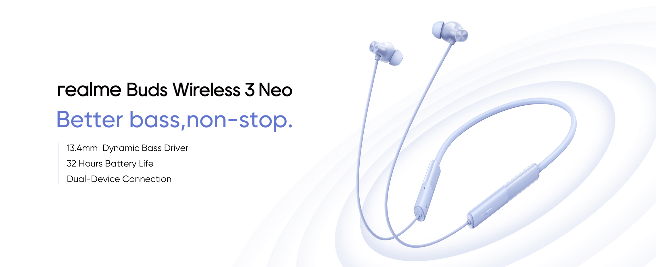 realme annoncerede Buds Wireless 3 Neo med Bluetooth 5.4, Google Fast Pair og op til 32 timers batteritid til $16