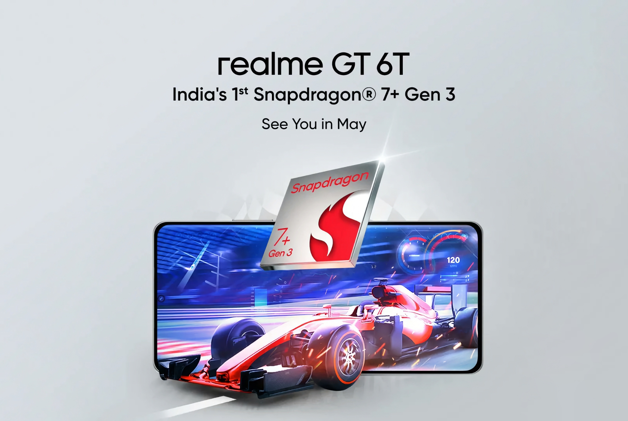 Det er officielt: realme GT 6T med Snapdragon 7+ Gen 3-chip får debut i maj