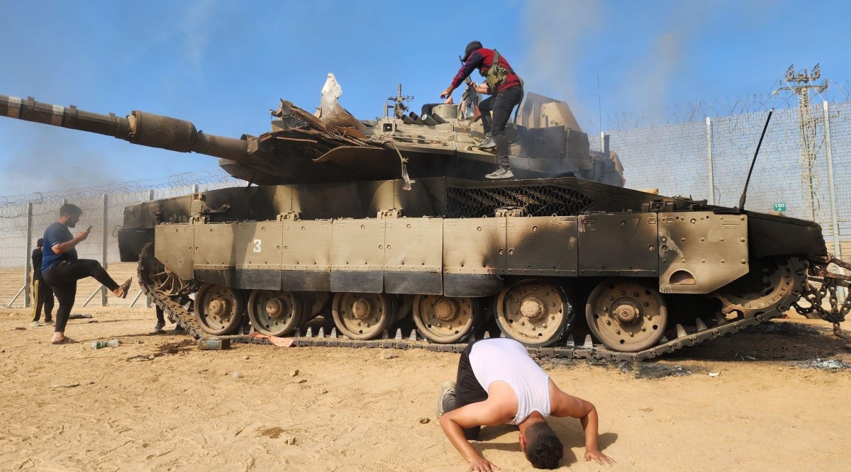 Hamas-terrorister ødelagde en af verdens stærkest forsvarede Merkava IV-kampvogne under et angreb på Israel.